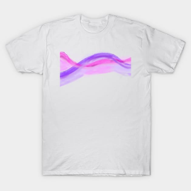 Purple pink watercolor abstract shapes T-Shirt by Artistic_st